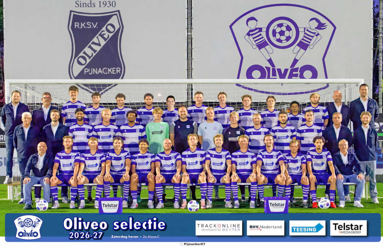 OLIVEO selectie 2026-27 teamfoto